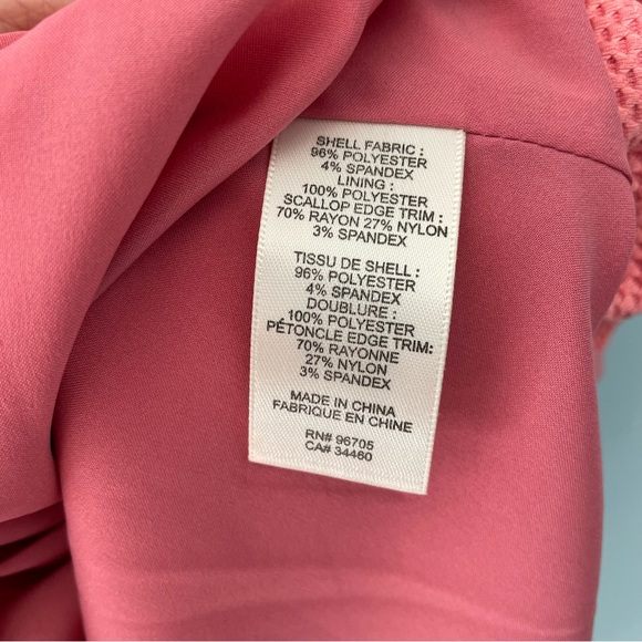 🔻LAST CHANCE🔻 REBECCA TAYLOR Textured Knit Fit and Flare Dress Pink Grapefruit - Picture 10 of 11